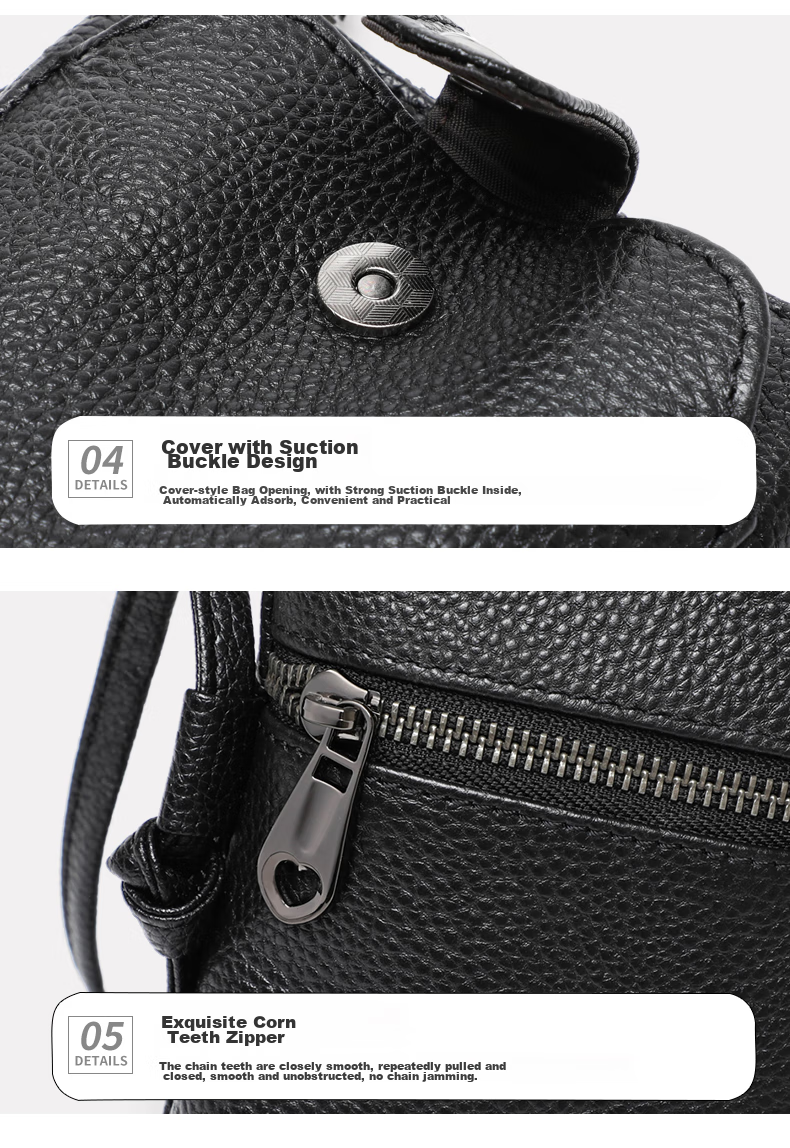 Viney Leather Handbag, Women's Bag, Niche Phone Purse, Stylish Shoulder Crossbody Bag, Practical Birthday And Mother's Day Gift for Mom 20