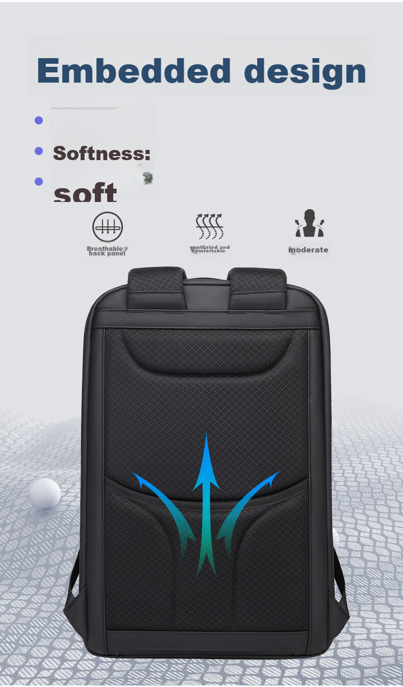 Bange Backpack, Men's Business Backpack, Large Capacity, College Student Schoolbag, Travel Bag, 16-Inch Laptop Bag 11