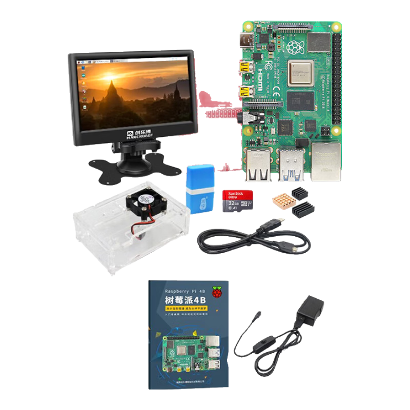 LOBOROBOT Raspberry Pi 4B Development Board AI Python Programming Industrial Development Board