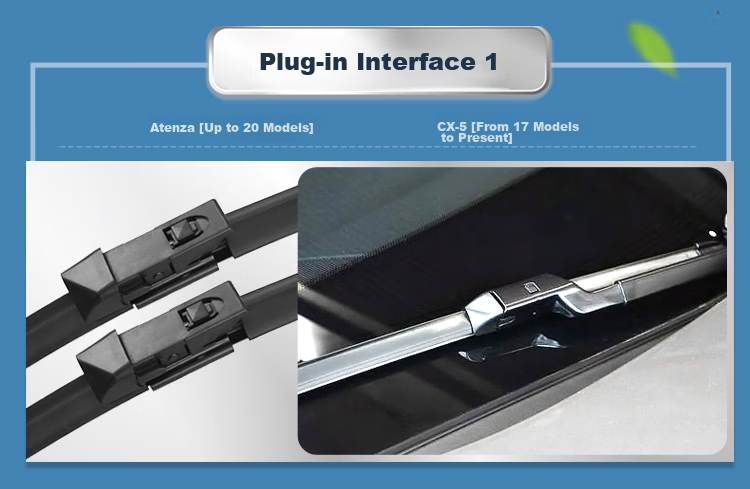 Aoye Windshield Wipers Suitable for Mazda CX5 (2017-2025 Models) / 2018-2021 CX8, Frameless Design, Front Wiper Blades, Pair Set 24+18 12