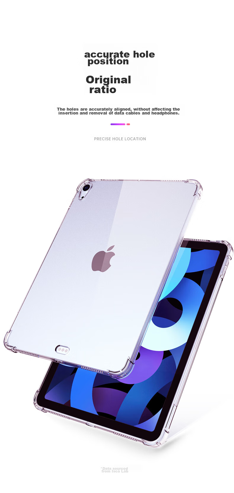 BIAZE Compatible with 2026 M4 Chip Apple IPad Air 11-Inch Case, Protective Cover for Apple Tablet Air 8/7/6, 11-Inch TPU Air Cushion Shockproof Soft Case 3