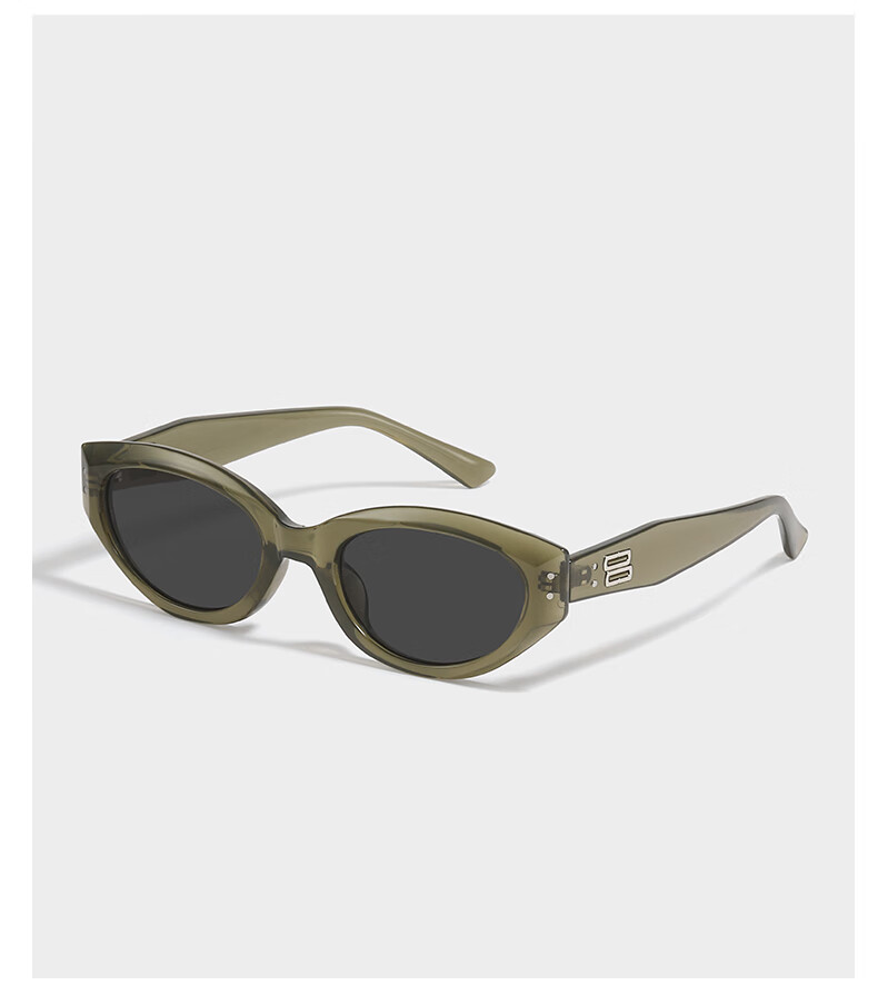LESCA LUNETIER Vintage Cat Eye UV Protection Sunglasses Wise Black [Atmospheric Stylish Look] 15
