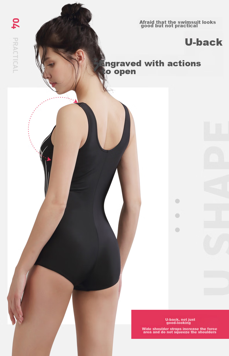 Arena One-Piece Swimsuit for Women, Square Leg Design, Professional Competitive Training Swimwear, Slimming And Tummy Control, High-End Look 11