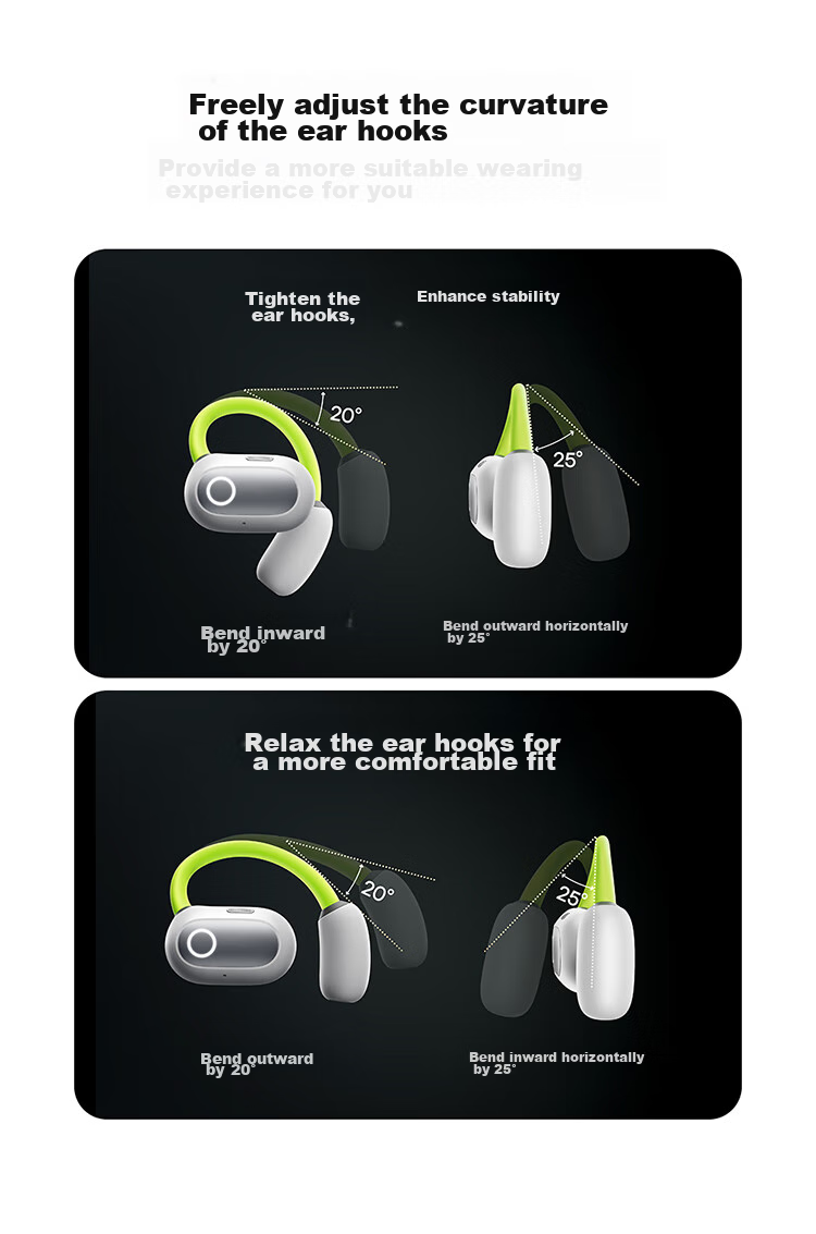 BASEUS Eli Bluetooth Headphones, Over-Ear Open-Style Comfortable Non-In Sports Running Noise-Cancelling Business Suitable for Huawei Xiaomi, White 17