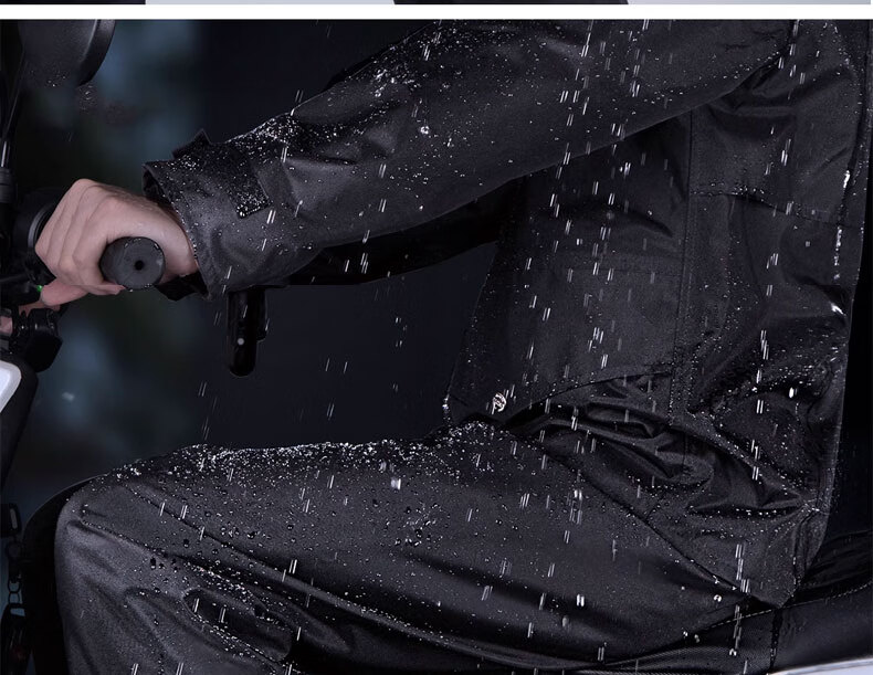 BWNK Raincoat And Poncho Single-Person Two-Piece Set, Electric Scooter Windproof Two-Piece Raincoat for Men And Women XL 13