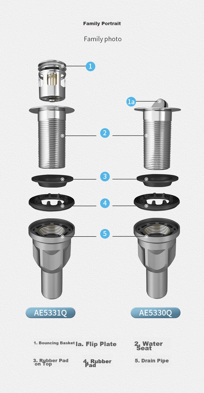 ARROW Sink Drain Pipe, Basin Drain Kit, Washbasin Drainage System, Sink Drainage Pipe, Anti-Odor 12