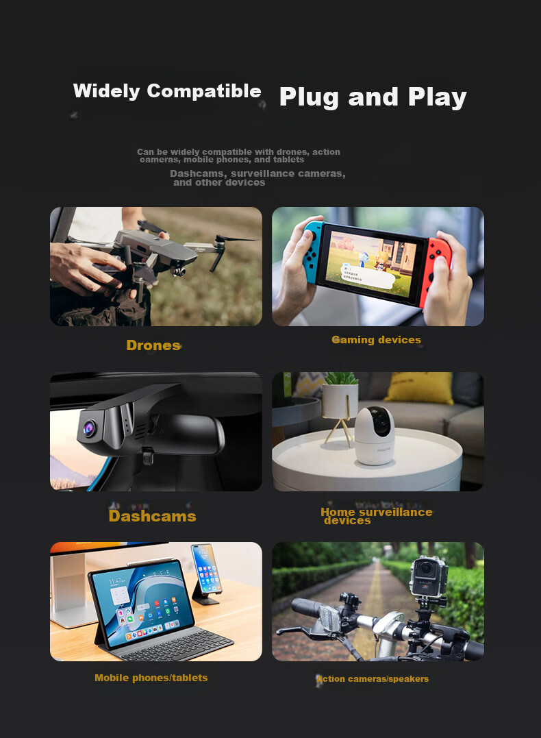DM Daimai 128GB TF (MicroSD) Memory Card, V60 4K Ultra HD High-Speed Drone Monitoring Car Recorder Game Console Action Camera Memory Card 12