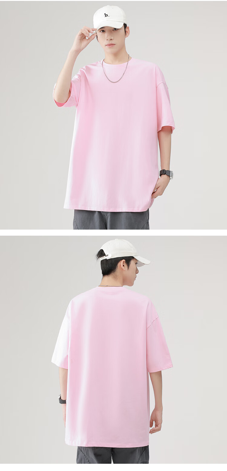 NASA GISS Official Trendy Short-Sleeve T-Shirt, Summer Pure Cotton Solid Color Undershirt, Loose-Fitting Men's Half-Sleeve, White, S 12