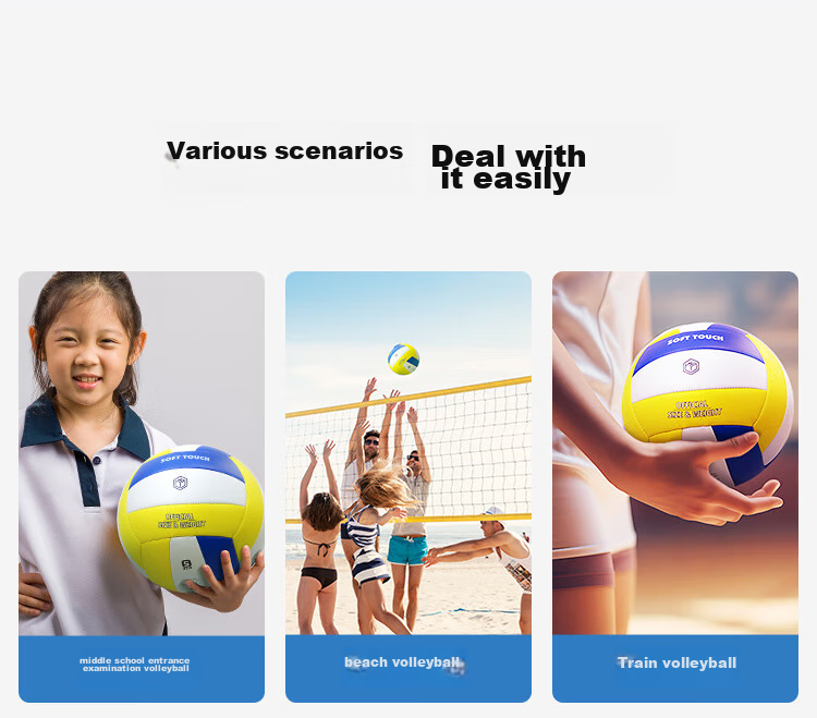 JD Original Liko 300 Volleyball, Standard Size 5 Volleyball for Middle School Entrance Exam Training And Competitions, Suitable for Primary And Secondary School Students 4