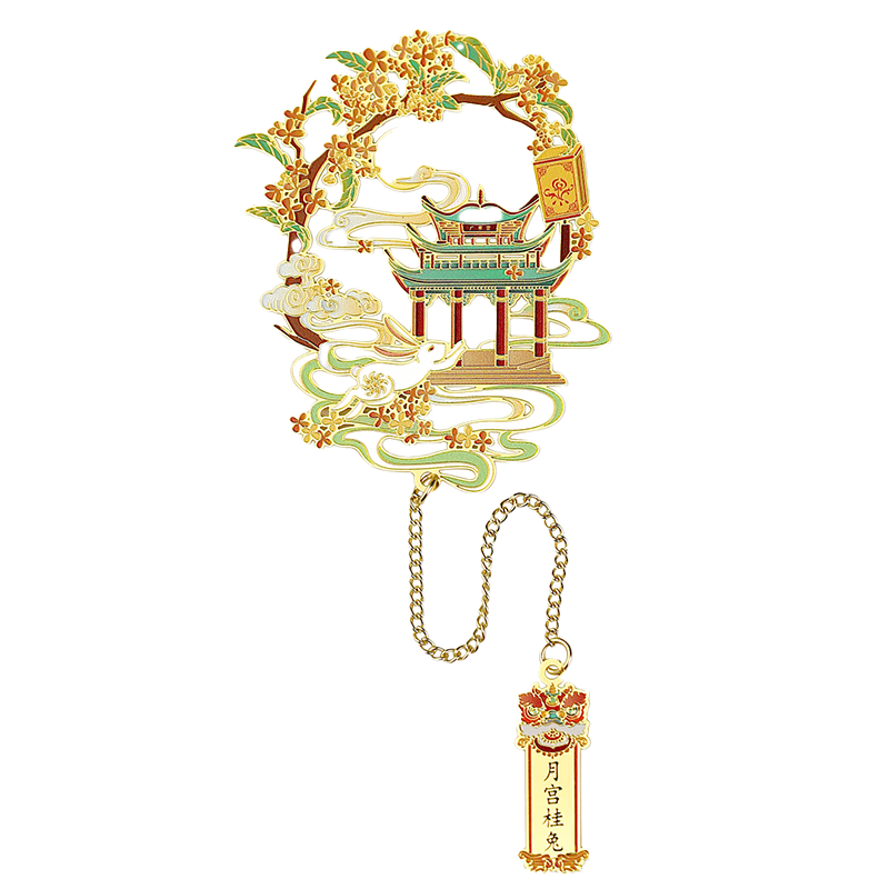 Jiamo Metal Bookmark, Forbidden City Cultural And Creative, Chinese Ancient Style, 12 Months National Trend, Cultural And Creative Gift, Classical, for Middle And High School Entrance Exams, Gift for Students, Teachers, Whole Class, Back-To Season, Teacher's Day Gift