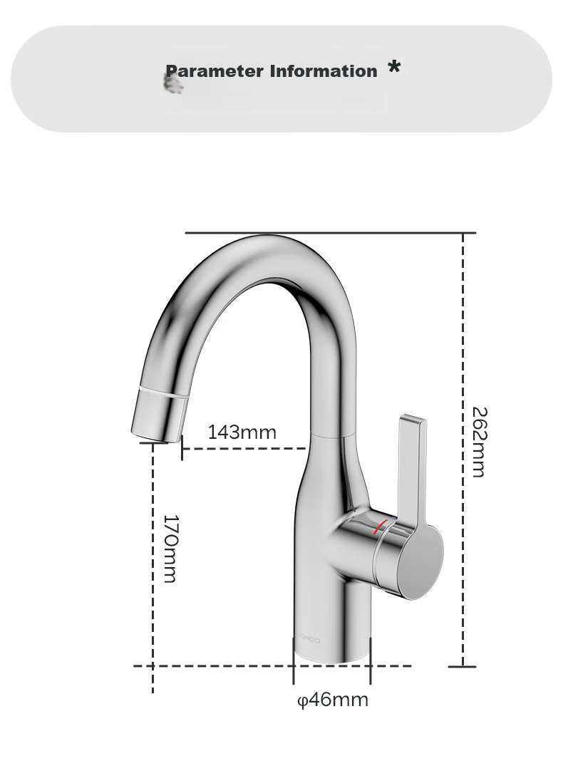 JOMOO Basin Faucet, Washbasin Cold And Hot Dual Control, Rotatable Sink, Bathroom Cabinet Faucet 32686 30