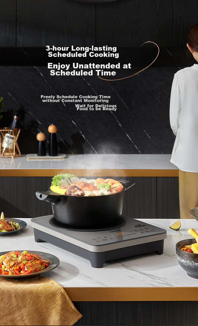 Midea Induction Cooker Ceramic Cooktop Electric Cooker Household High-Power 3500W Electromagnetic Stove Even Heating Integrated Large Panel Cooks Rice Porridge Wear-Resistant Easy-To CL35W7-001 21