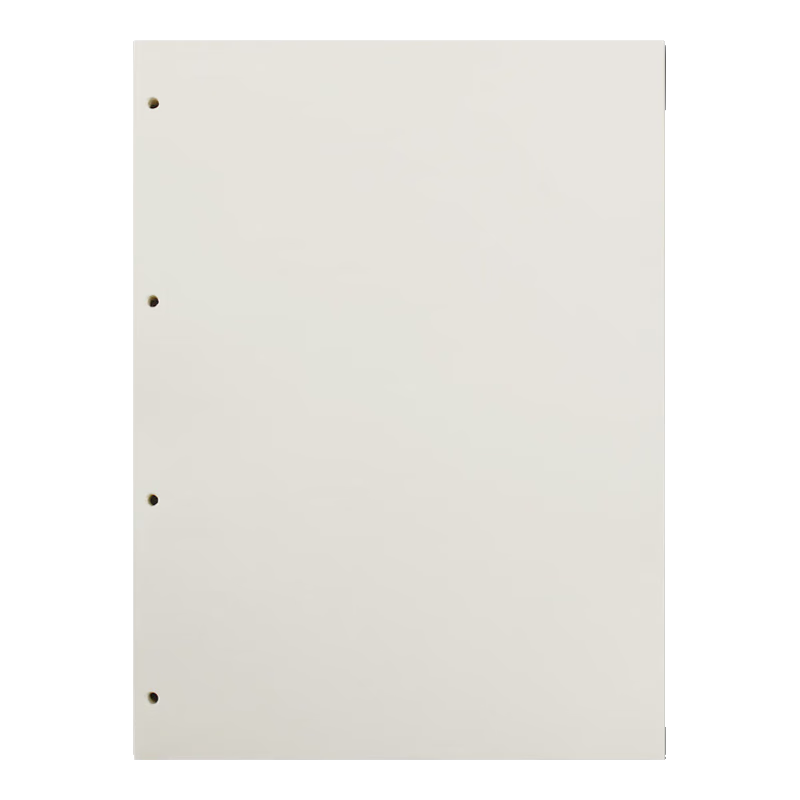 Xuchenwenju A4 Loose-Leaf Paper, 100g, 80 Sheets, 160 Pages, Refill Notebook, Suitable for 4-Hole Inner Pages, Blank Horizontal Lines, Thickened Replacement Inner Pages, Journal, Customizable Logo