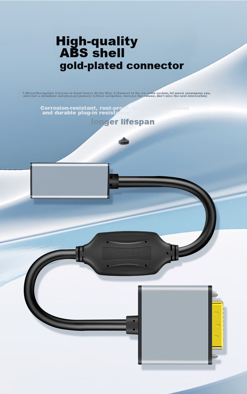 Beishanque DVI to DP Converter Cable, DVI to DisplayPort Female Adapter Cable, Computer DP Monitor Adapter, BSQ-409 6