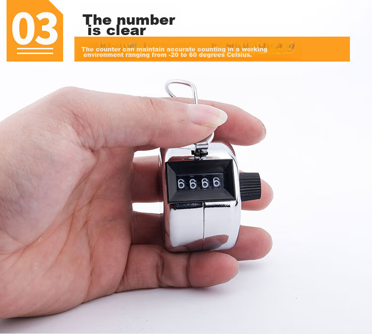 GEDUN Counter, Dot Counter, Warehouse Counting without Battery, Mechanical Manual Metal Push-Button Counter 7