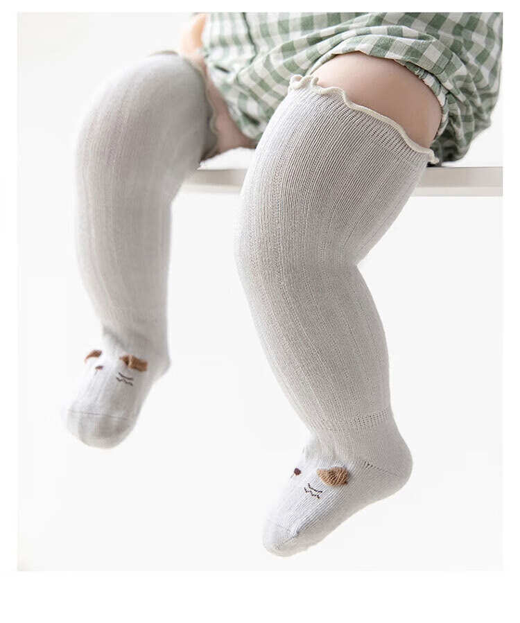 Aibaoshi Baby Socks, Spring And Autumn, Over-Knee Long Socks for Infants, Newborn High Tube Socks, Loose-Top Socks, 3 Pairs, Size S, S223 14