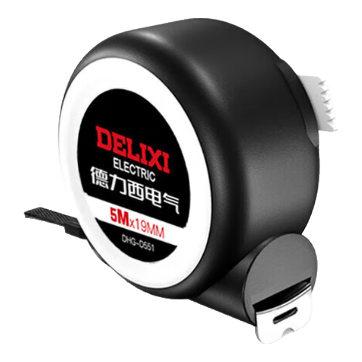 DELIXI ELECTRIC Steel Tape Measure, Household Wear-Resistant, Drop-Resistant, High-Precision Self-Locking Measuring Tool, Thickened Carpenter's Ruler, 5-19