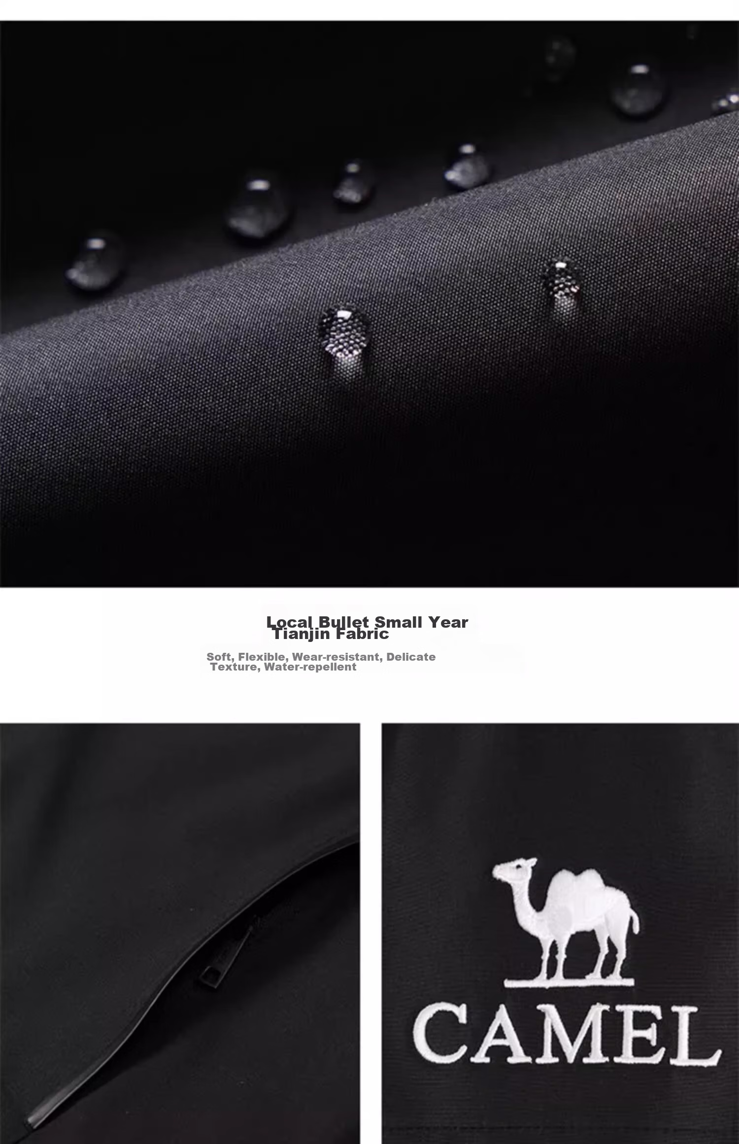 CAMEL Women's Three-In Jacket with Detachable Fleece Inner Layer, Thickened Windproof And Waterproof, U1W1TR342 28