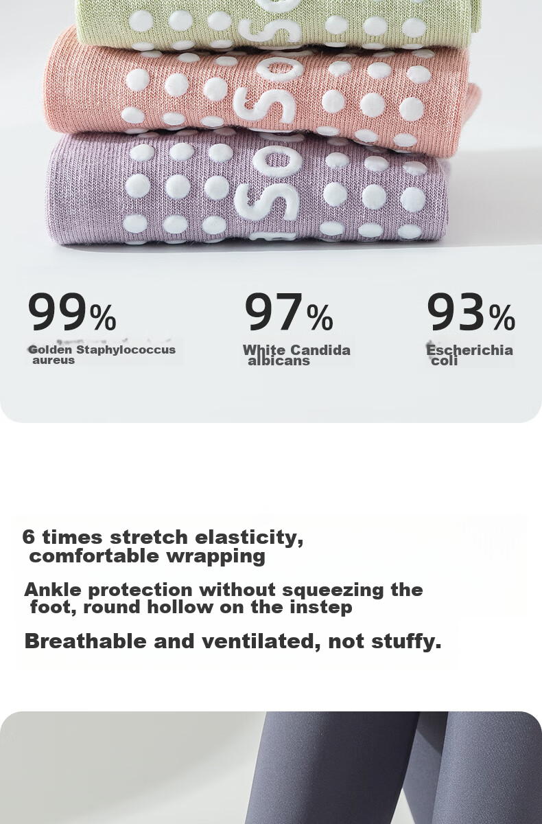 Ziyouxi Yoga Socks for Women, Professional Sports Non-Slip Anti-Pilling Short Tube Socks, Pilates Fitness Dance Seamless Boat Socks for Spring And Summer 16