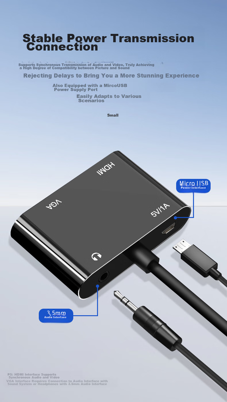 Beishanque DVI to HDMI+VGA Converter with Audio, DVI 24+1 Splitter Screen Expander for Dual Monitor Extension, One Input Two Outputs for Main Computer to TV Projection, BSQ-32 11
