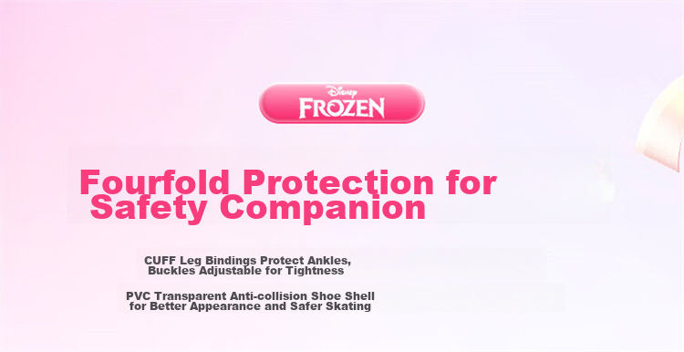 Disney Pink Ice Skates, Professional Inline Skates, Flashy Roller Skates, Gift-Giving Skate Shoes 6