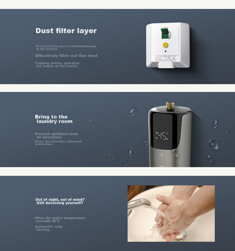 PHILIPS Instant Mini Kitchen Electric Water Heater, 5500W Intelligent Stepless Frequency Conversion, Instant Heating, Mini Vertical Kitchen Hot Water Tank, Subsidy 15%, AWH1065/93 14
