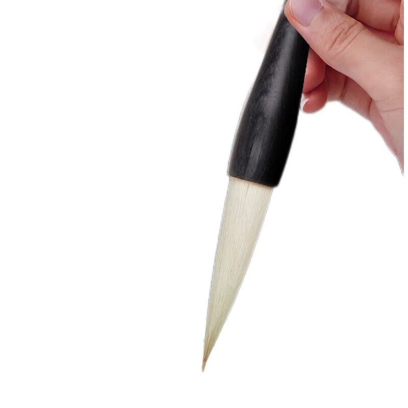 Rongbaozhai Calligraphy Brush, High-Quality Premium Sheep And Goat Hair, Four Treasures of The Study, for Calligraphy And Chinese Painting, Large Small Medium Script, Beginner's Running Script, Regular Script, Clerical Script, Seal Script, Zhang Xuguang - Large Regular Script