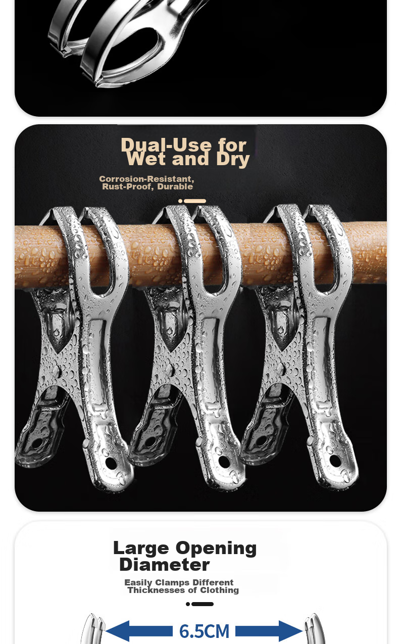Bingyou Multi-Functional Clothes Pegs Strong Windproof Plastic-Coated Laundry Clips for Home Use Socks Holder 8
