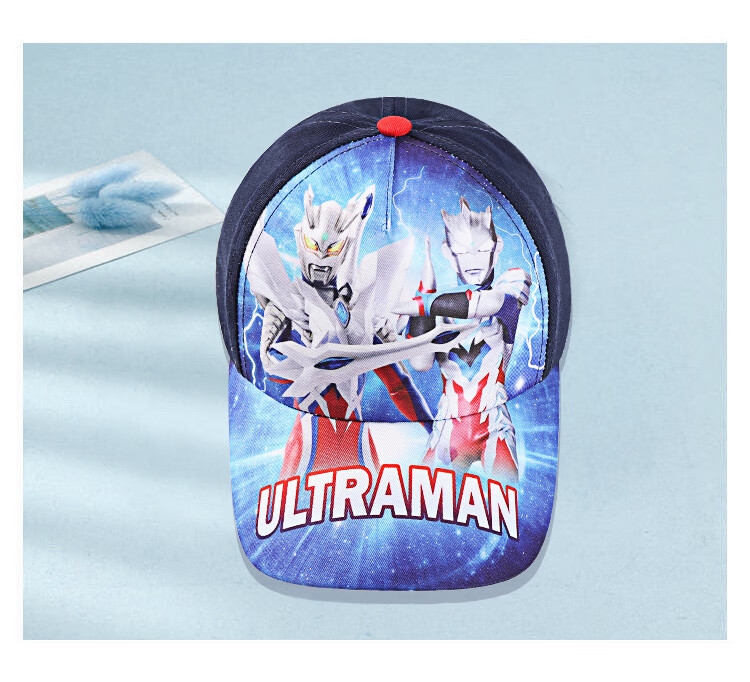 ULTRAMAN Kids Baseball Cap Spring Autumn Sun Protection Boys Sunshade Hat AHM60060 Navy Blue 52cm 3