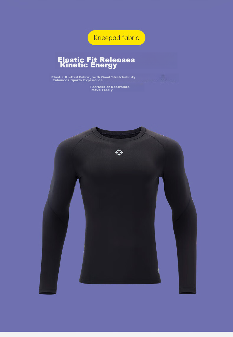 RIGORER Men's Compression Shirt, Quick-Dry Running Sports Top, Fitness Training Wear, Yoga Long-Sleeve Shirt for Me 2