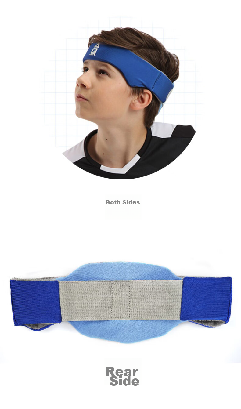 AQ Youth Children Sports Head Guard, Foot Basketball Volleyball Anti-Collision Fall Protection Headband C50101, Classic Blue, Size M 6