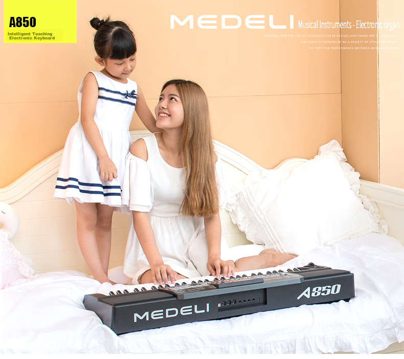 MEDELI MEDELI A850 Electronic Keyboard for Adults And Children, Smart 61-Key Digital Piano for Grading Exams And Performances 10