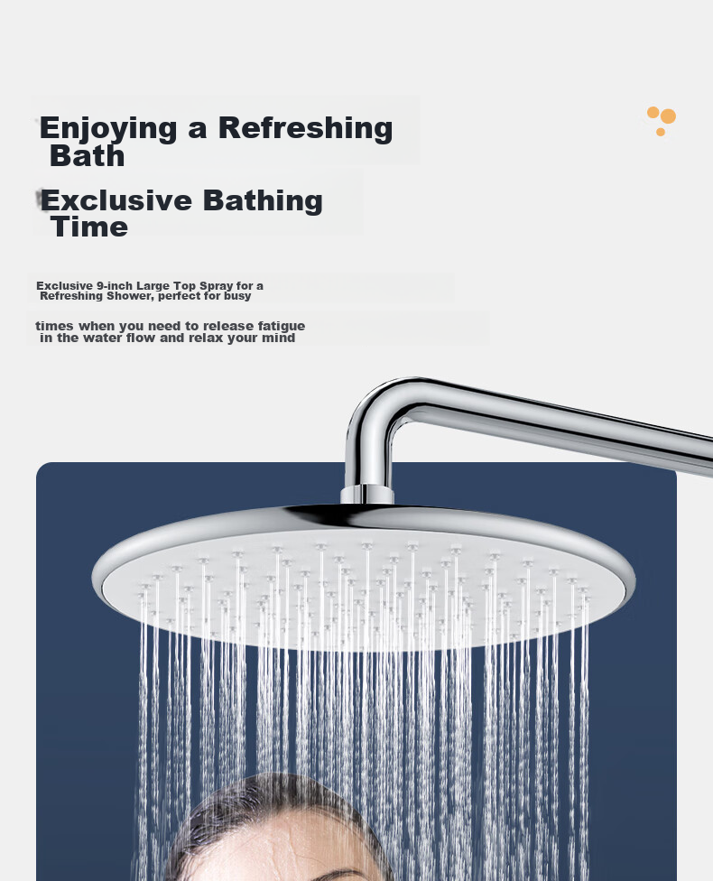 ARROW High-Pressure Handheld Shower Head, Bathroom Descaling Large Shower Head, Shower And Bathing Lotus Head, Pressurized Top Spray Head 2