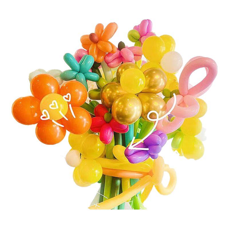 Jidukongjian Long Balloons, 100 Pieces, Birthday Scene Decoration, Graduation Season Photo Props, Proposal Room Decoration Balloons, Children's Balloons