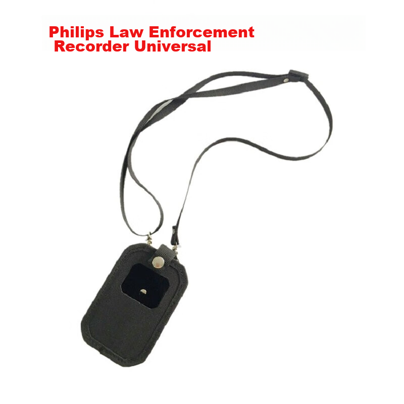 PHILIPS Body-Worn Camera with Shoulder Strap Protective Case, Black 1