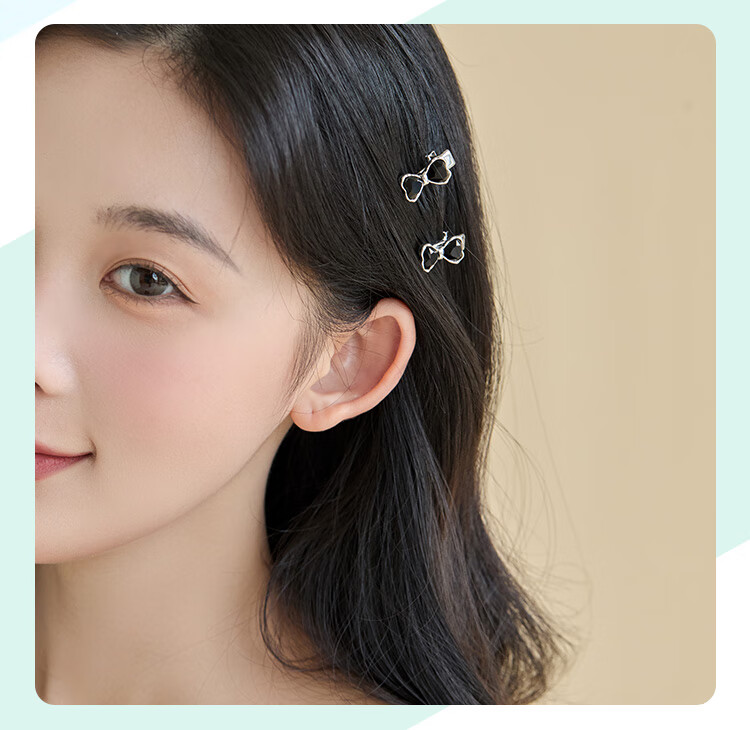CHIMERA Light Luxury Rhinestone Bow Hair Clip, Internet Celebrity Bangs Clip, Side Hairpin, Hair Clip for Women, Mid-Autumn Festival Gift 15
