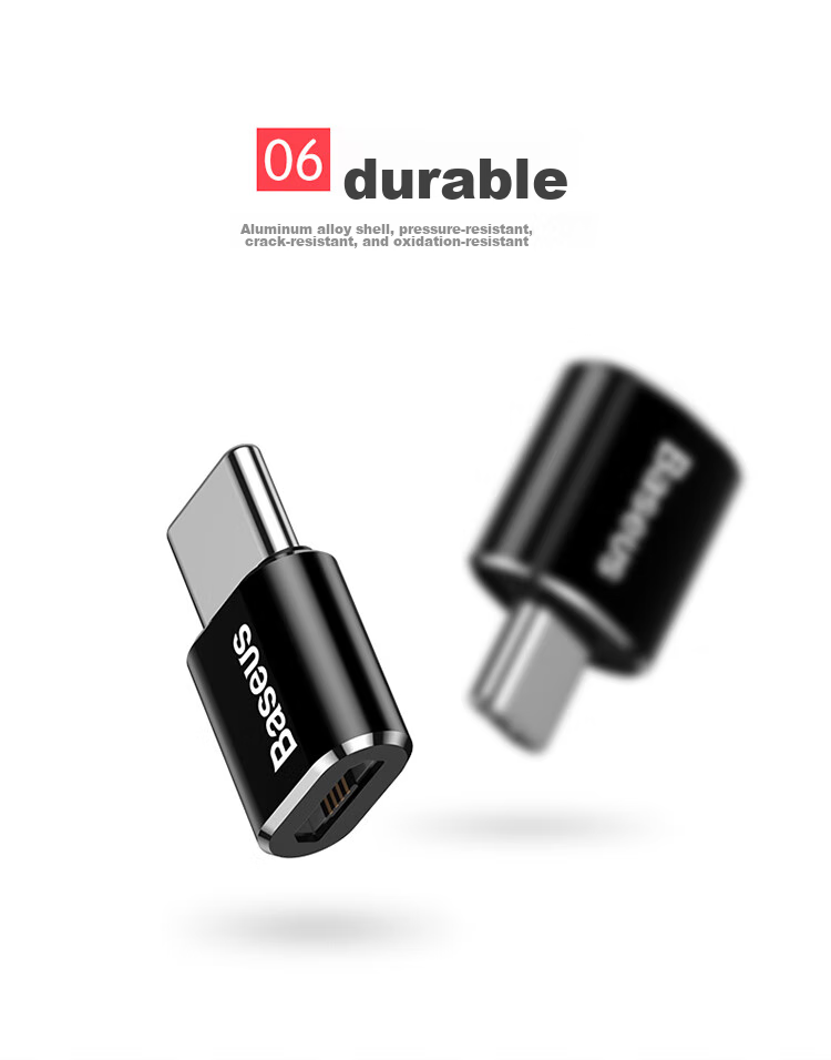 Baseus Type-C Adapter USB OTG Data Cable, Phone USB Drive Tablet Adapter, Car Charger Converter, Compatible with Apple MacBook Laptops Huawei Xiaomi 14