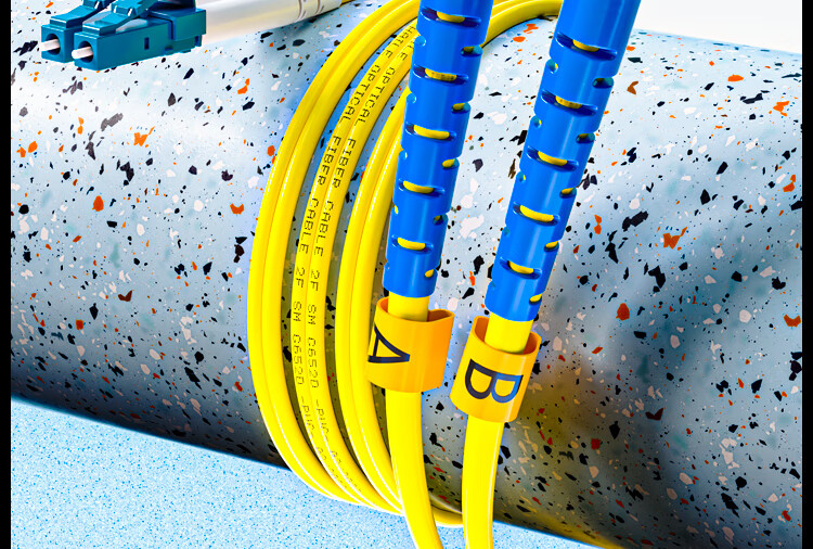 HAILE Telecom Grade Single-mode 10G Fiber Optic Patch Cable Single-mode Dual Core Φ2.0 (LC-SC, 9/125) 3m Fiber Optic Pigtail HJ-2LC-SC-S3 2