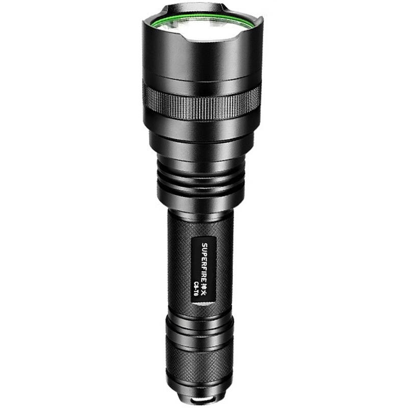 SupFire C8 Series High-Power Flashlight C8-T6 White Light 10W+2000mAh Dock Charger + Tail Switch