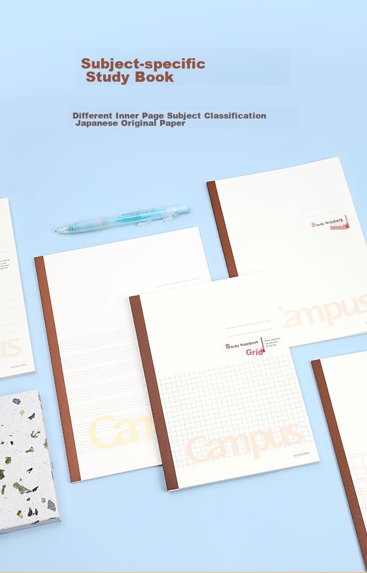 KOKUYO Campus Wireless Binding Notebook, Soft Cover Notebook, All Subjects, B5 Size, 60 Sheets, 3 Books, WCN-CNB1632 1