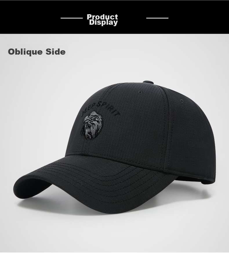 JEEP Baseball Cap for Men, Fashionable All-Season Style, Unisex Duck Tongue Hat with Embroidered Design A0033 11