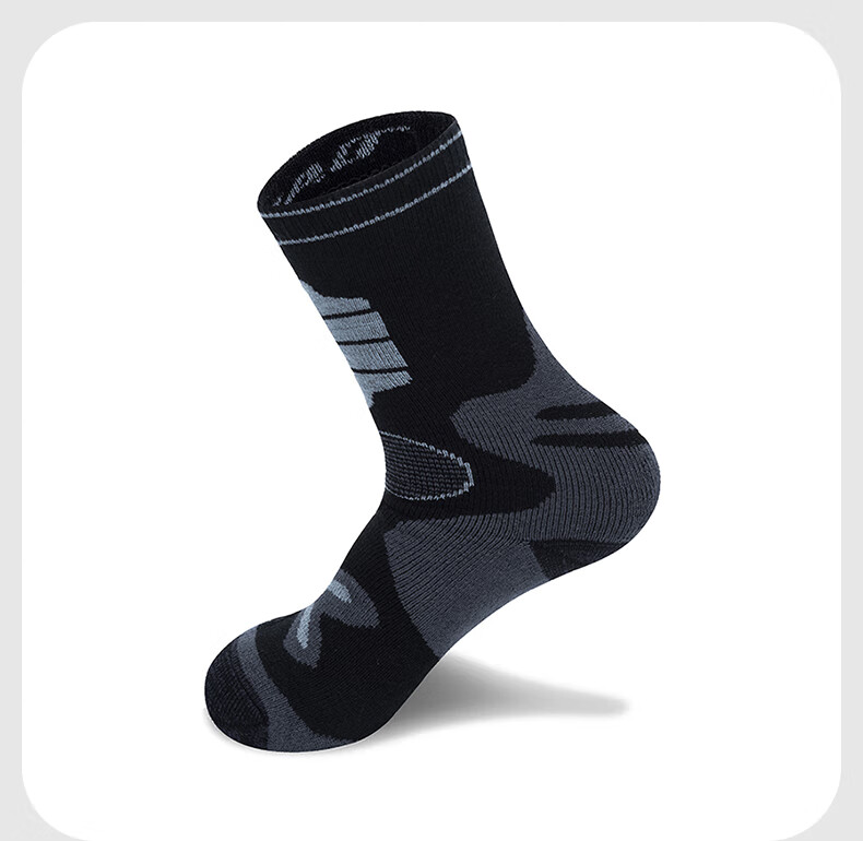 TFO Children's Wool Socks, Merino Sports Running Socks, Outdoor Hiking And Mountaineering Socks 2902412, Black 4