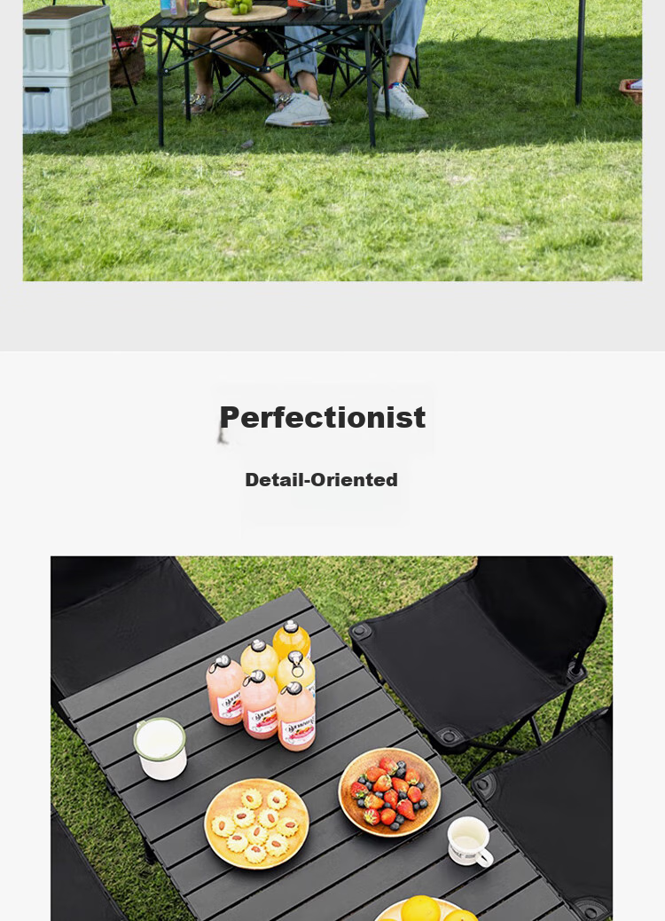 Shunyou Outdoor Folding Table Portable Picnic Table Egg Roll Table Camping Chair Camping Equipment Medium SY-0149 11