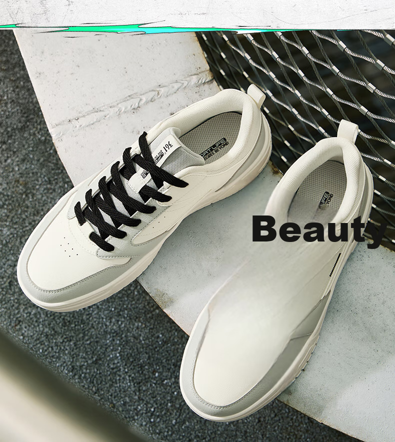 361° Men's Sports Shoes Spring Summer New Retro Leather Basic White Casual Sneakers 672616618-2 18