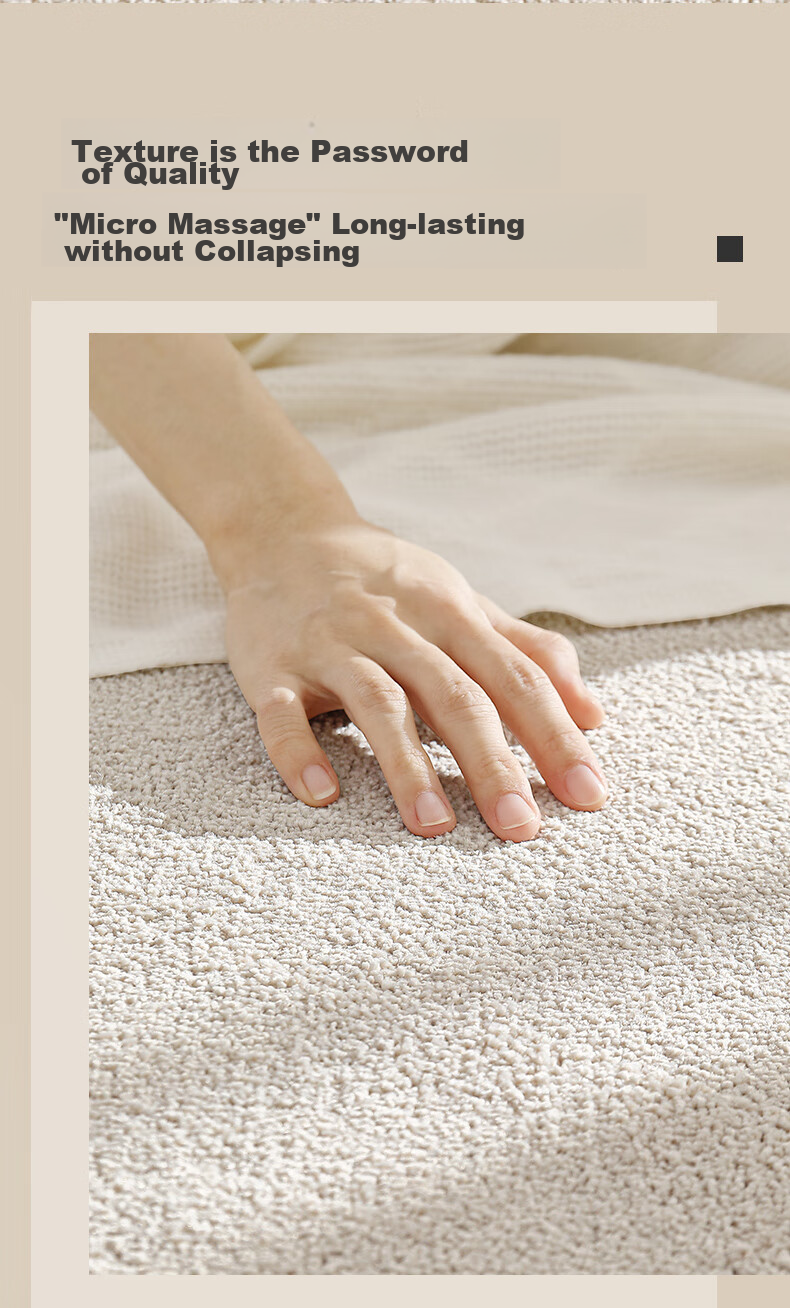 Dajiang Bedroom Bedside Rug, Wool Luxury High-End Feel, End-Of Rug, Long Bed Front Carpet, 60x160cm 14