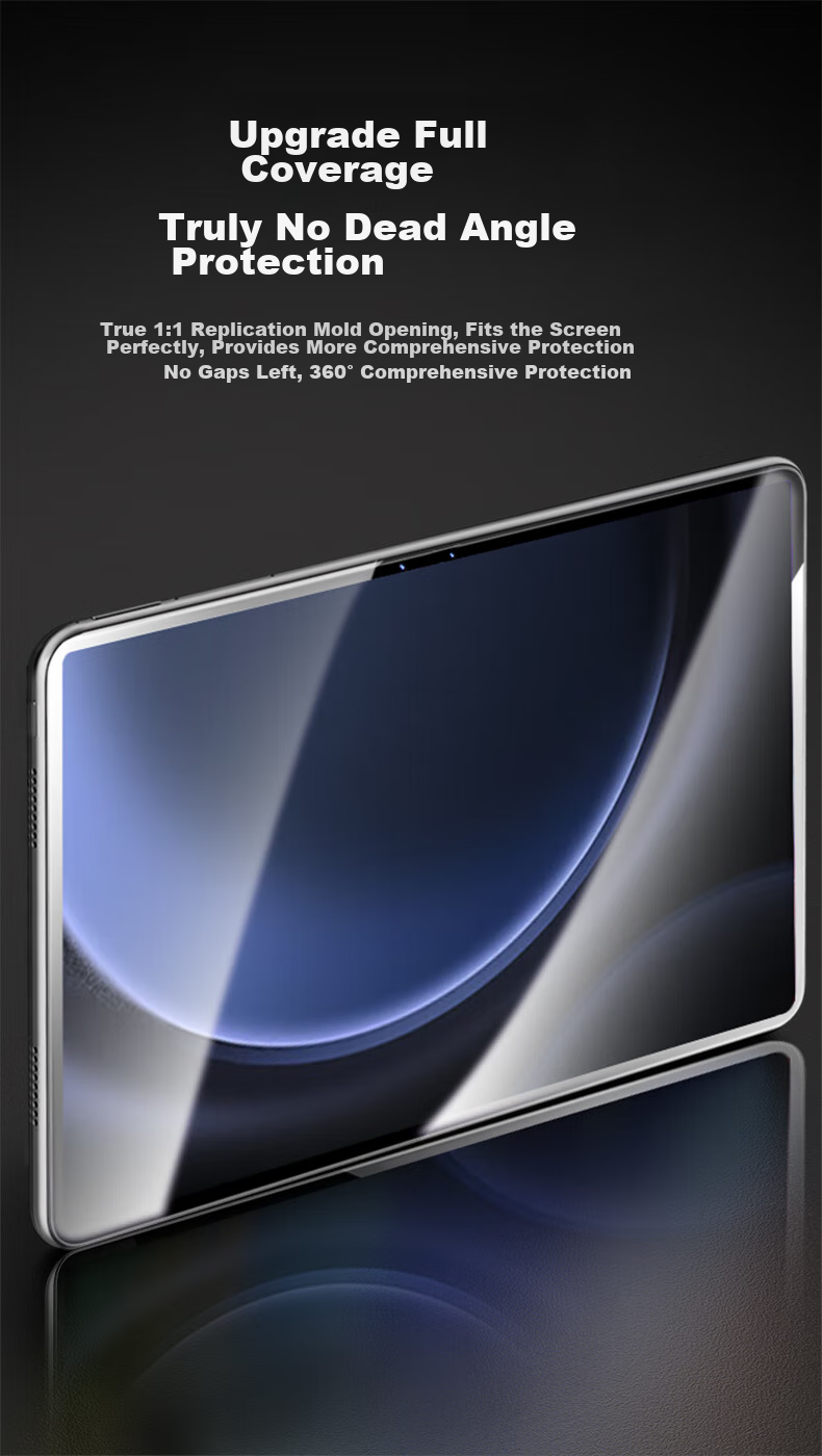 CangHua Tempered Glass Screen Protector for Samsung Tab S9 FE+, 12.4-Inch, 2023 Model, Samsung Galaxy Tablet Protective Film, HD Ultra-Thin Shatterproof Protective Film 5