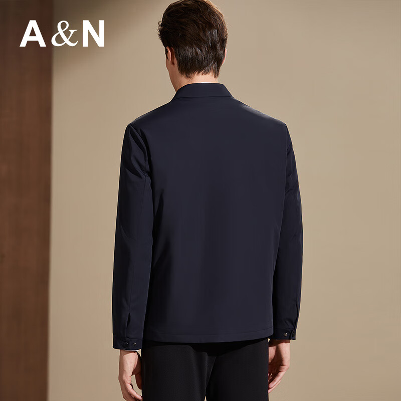 Antonio Detachable Goose Down Liner Business Casual Men's Spring Lapel Executive Jacket Warm Coat