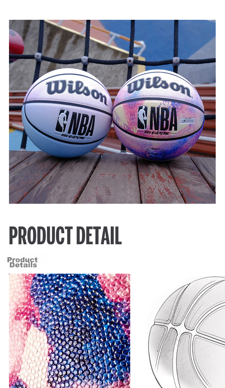 Wilson Official NBA DRV ENDURE Series Tie-Dye Design Pattern Random Indoor/outdoor Size 7 Basketball 7