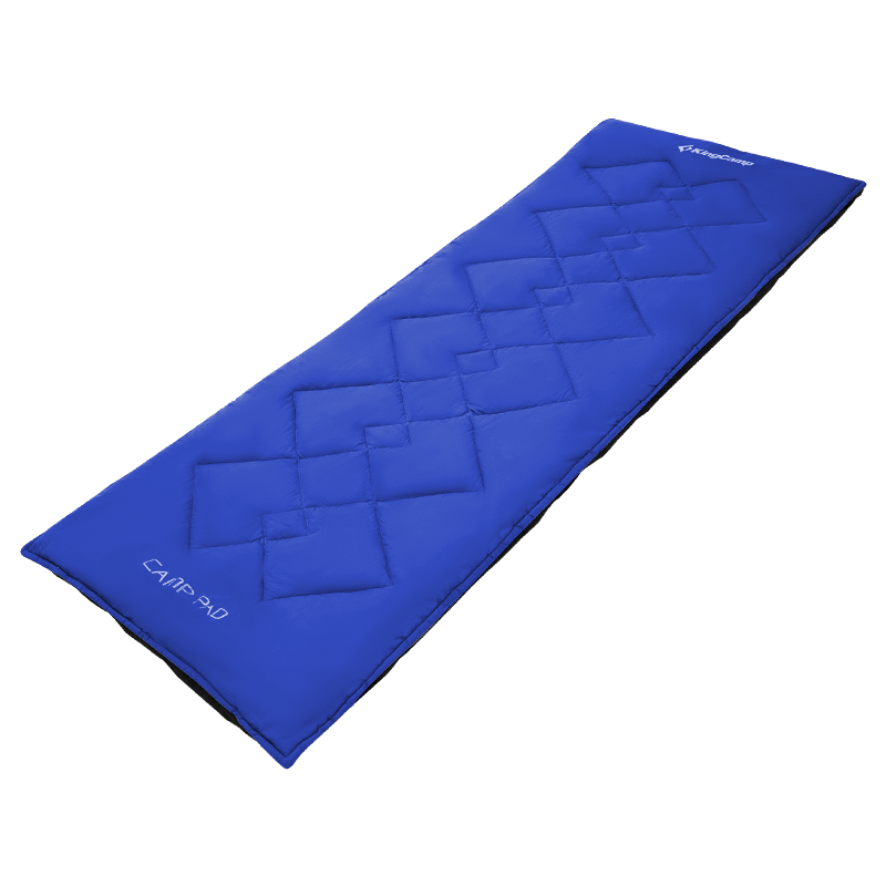 KingCamp Folding Bed Nap Mat, Washable Single Soft Mattress Pad, Foldable Bedding, with Storage Bag, Blue
