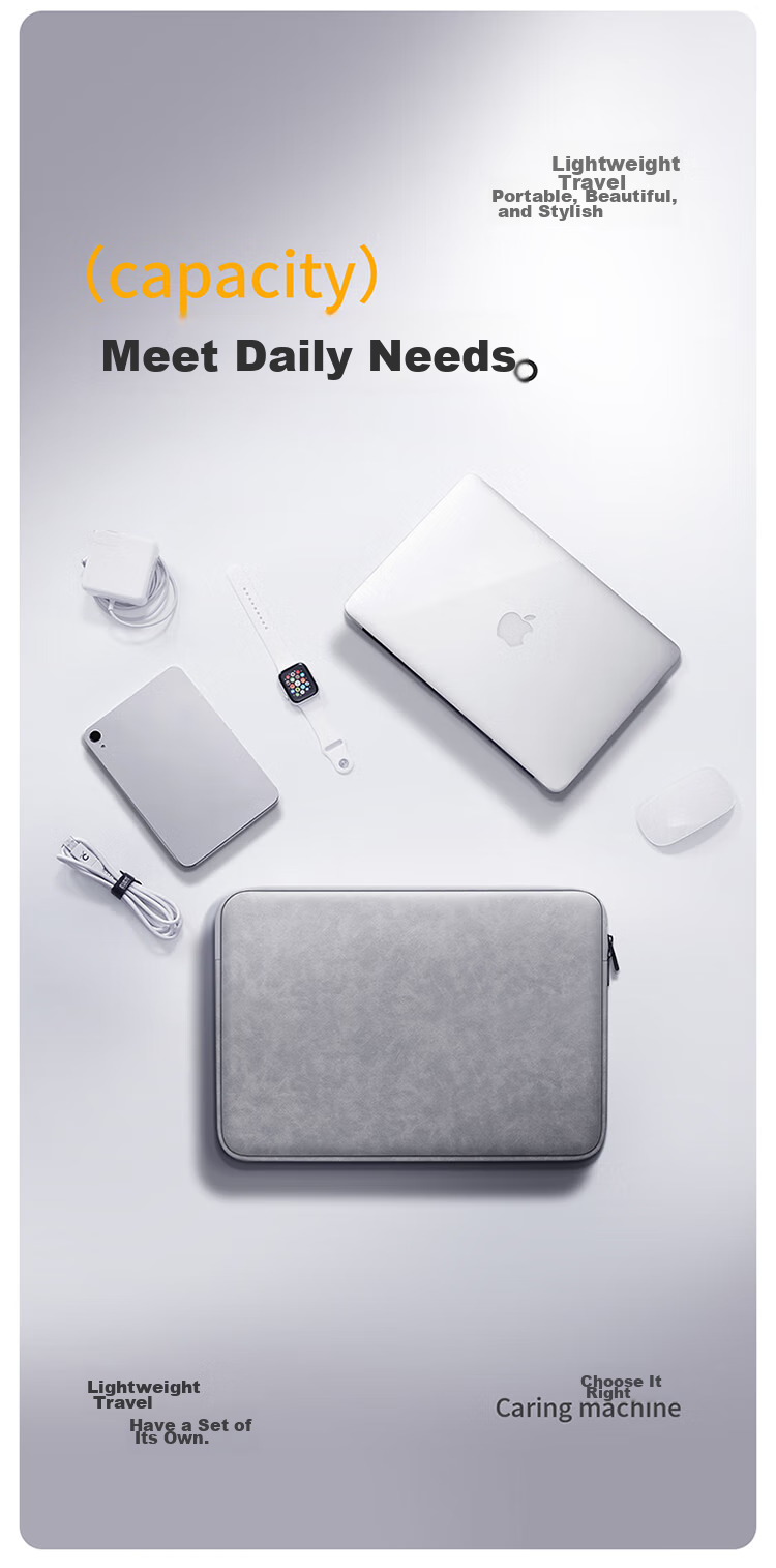 Biyoumei Laptop Sleeve, Tablet Case, Compatible with 14-Inch Apple, Huawei, Lenovo 3